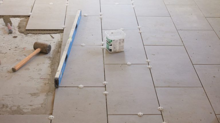 tile laying